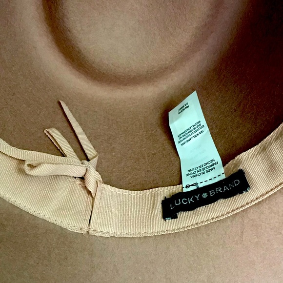 Lucky Brand  100% Wool Fedora wide brim Hat NWOT - Picture 5 of 7